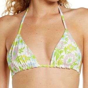 [Frankies Bikinis x Gigi Hadid] NWOT Tia Floral Bikini Top Medium